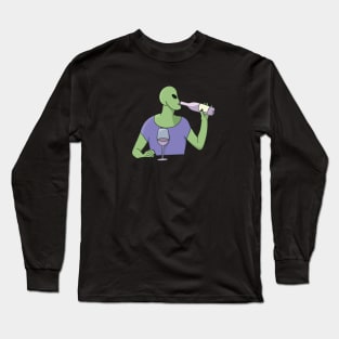 Alien Wine Long Sleeve T-Shirt